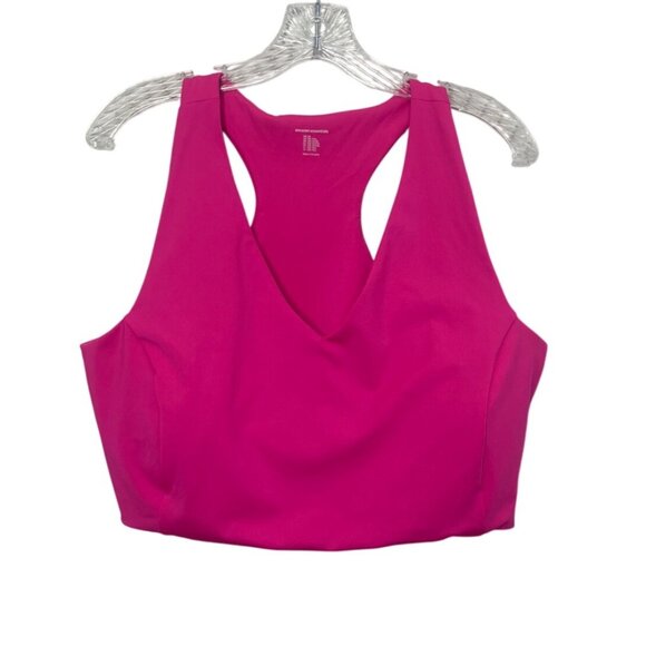 Essentials Racerback Sports Bra Womens 3X Neon Pink New Activewear - Picture 1 of 6
